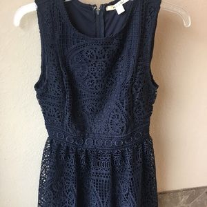 Francesca’s Navy Lace dress